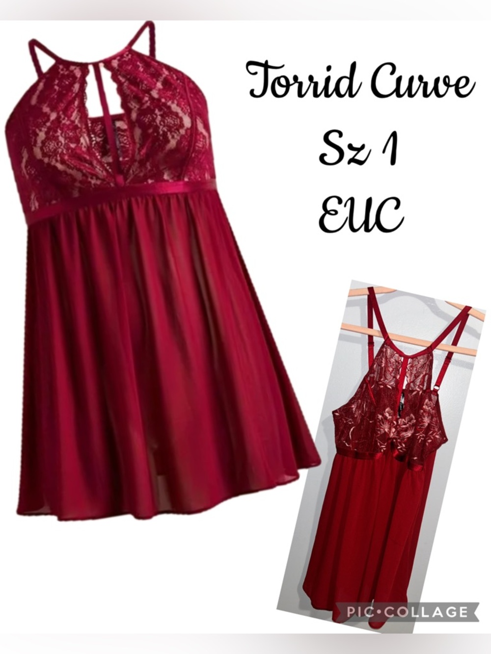 Torrid Curve Babydoll Chemise Sz 1